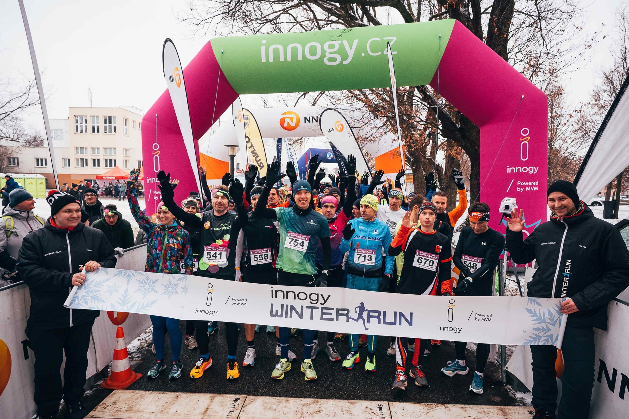 Běžci si při WINTER RUN v Českých Budějovicích užili zimní počasí